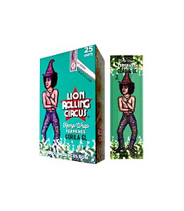 Caixa de Blunt Wrap Hemp Lion com Terpeno 25 Packs